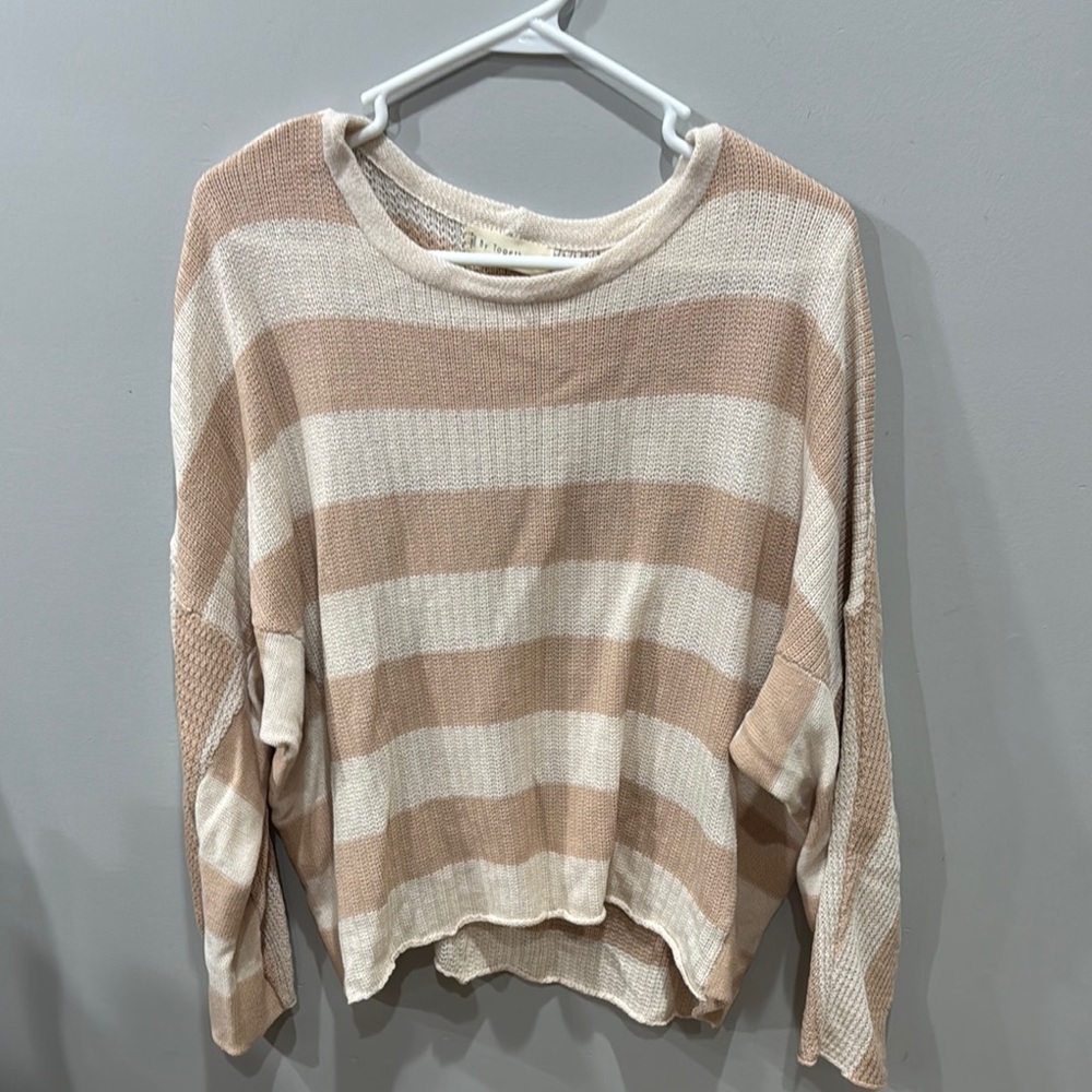Striped Beige and Cream Sweater